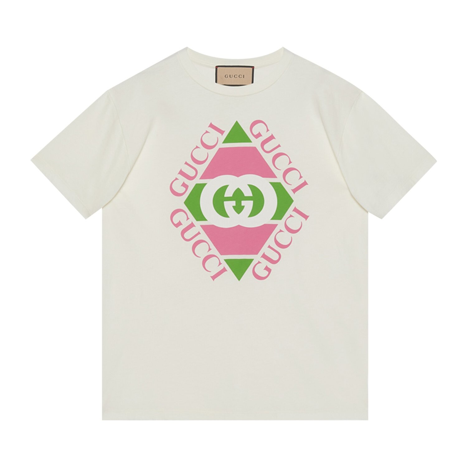 

Футболка Gucci Vintage Logo Print, белый