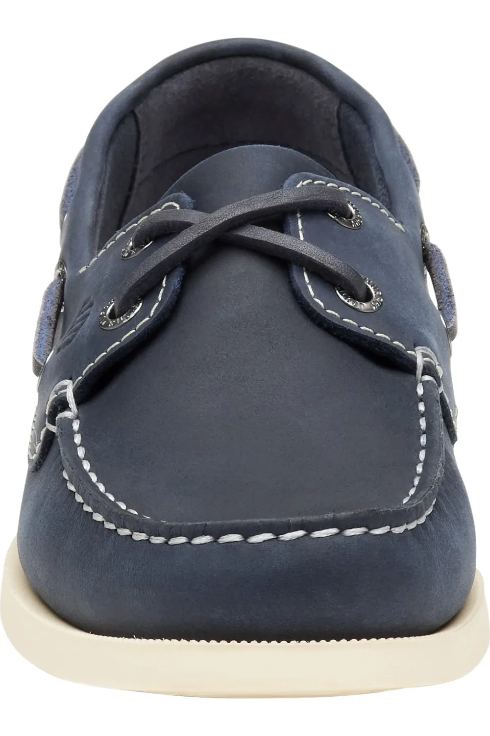 Детские туфли мокасины на шнуровке Zeke Johnston & Murphy, Navy Oiled Nubuck — фото 3