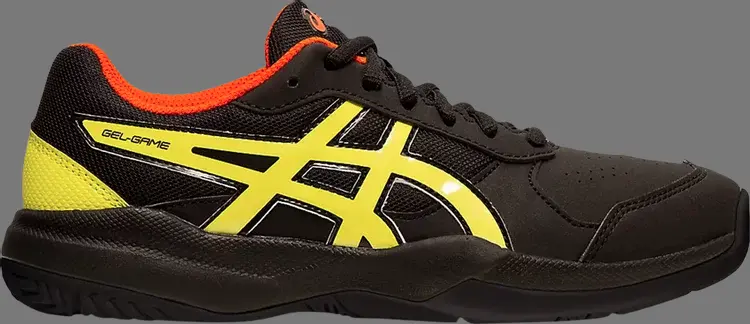

Кроссовки gel game 7 gs 'black sour yuzu' Asics, черный