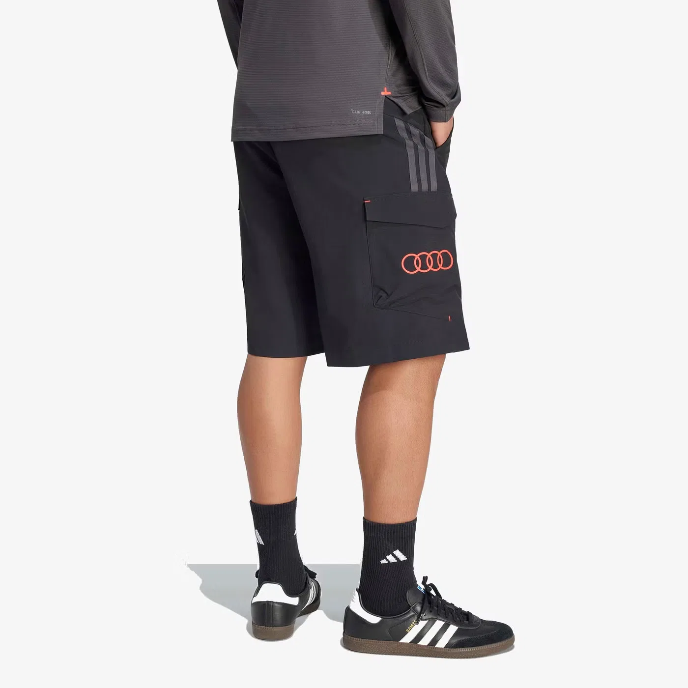 Шорты свободного кроя Audi Revolut F1 Team Adidas, черный — фото 3