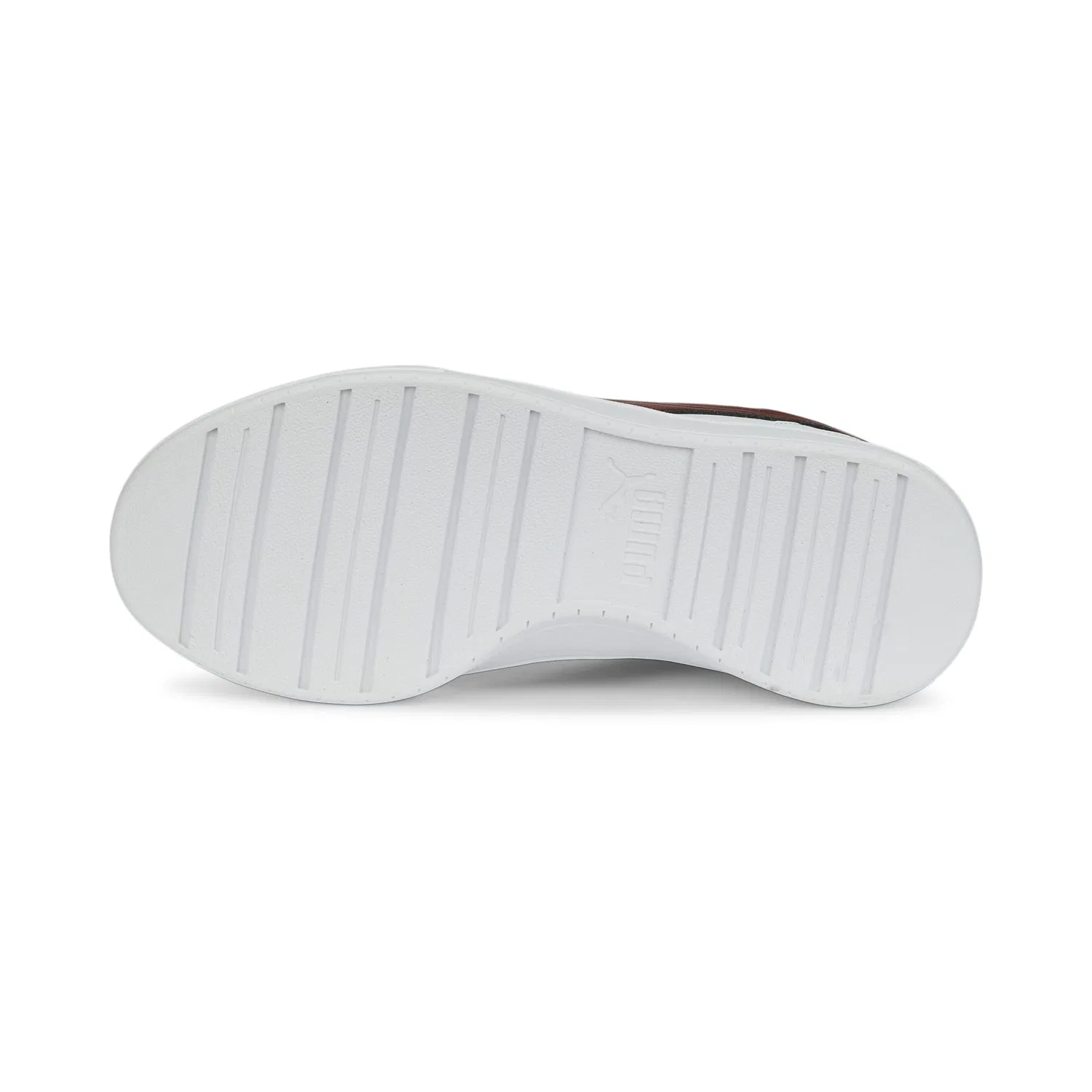 Детские кроссовки для мальчиков кожаные PUMA Caven Jr PUMA, White PUMA White Intense Red Blazing Blue — фото 4