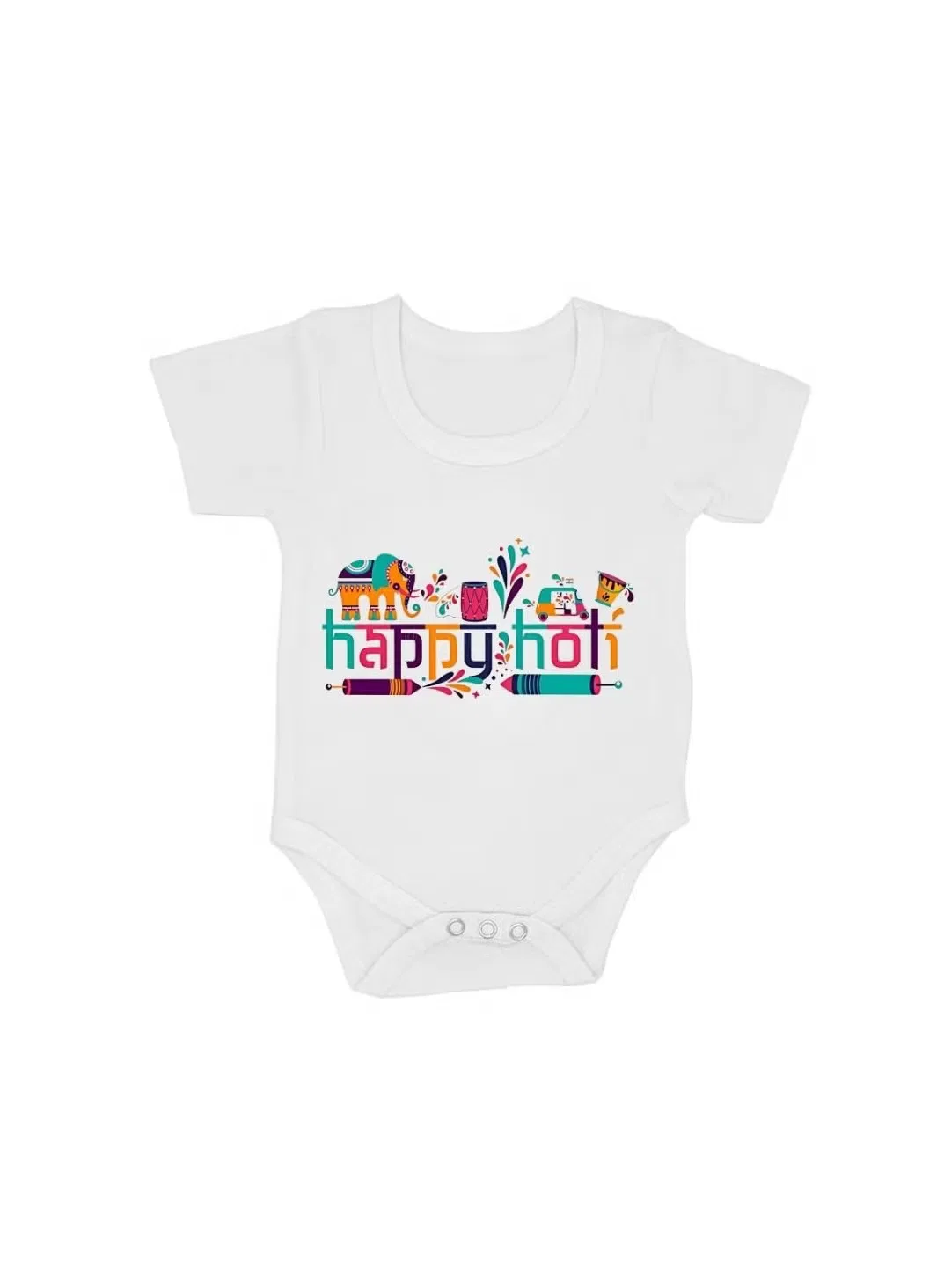 Боди-комбинезон с коротким рукавом для праздника Holi Printshop4Me, дизайн 2