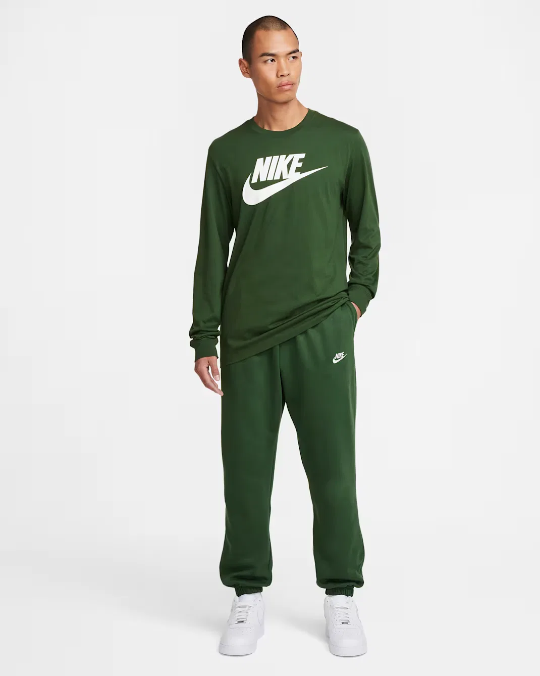 Мужская футболка с длинными рукавами Nike Sportswear, Fir — фото 4
