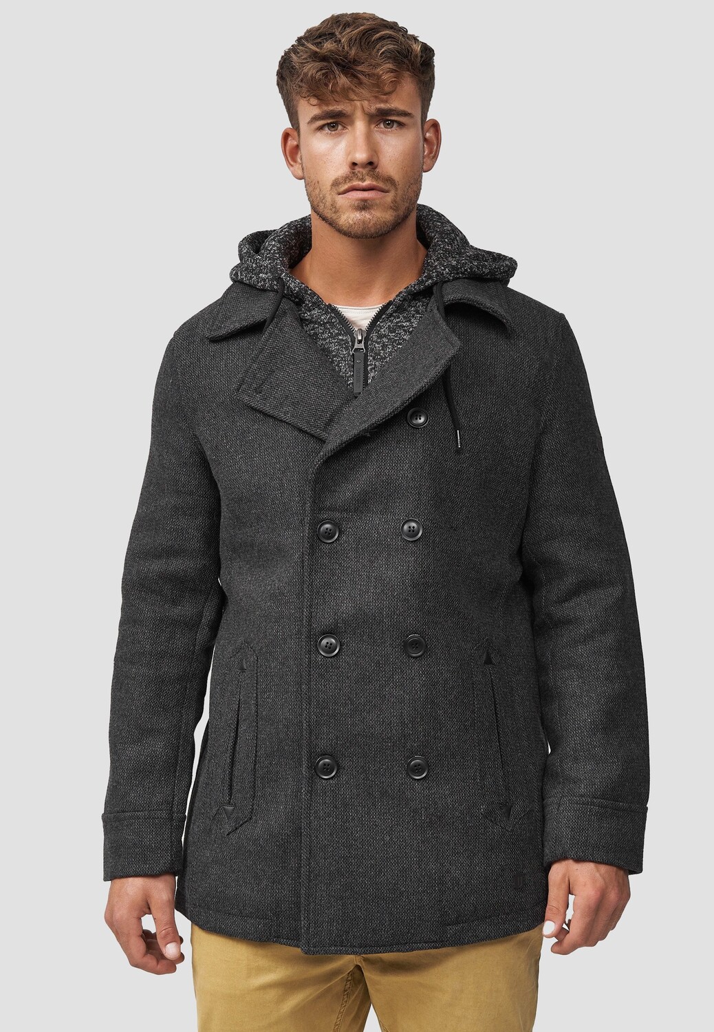 

Пальто короткое Indicode Jeans, черный
