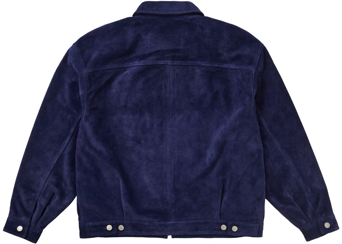 Мужская замшевая рабочая куртка Supreme Suede Work Jacket, синий — фото 3