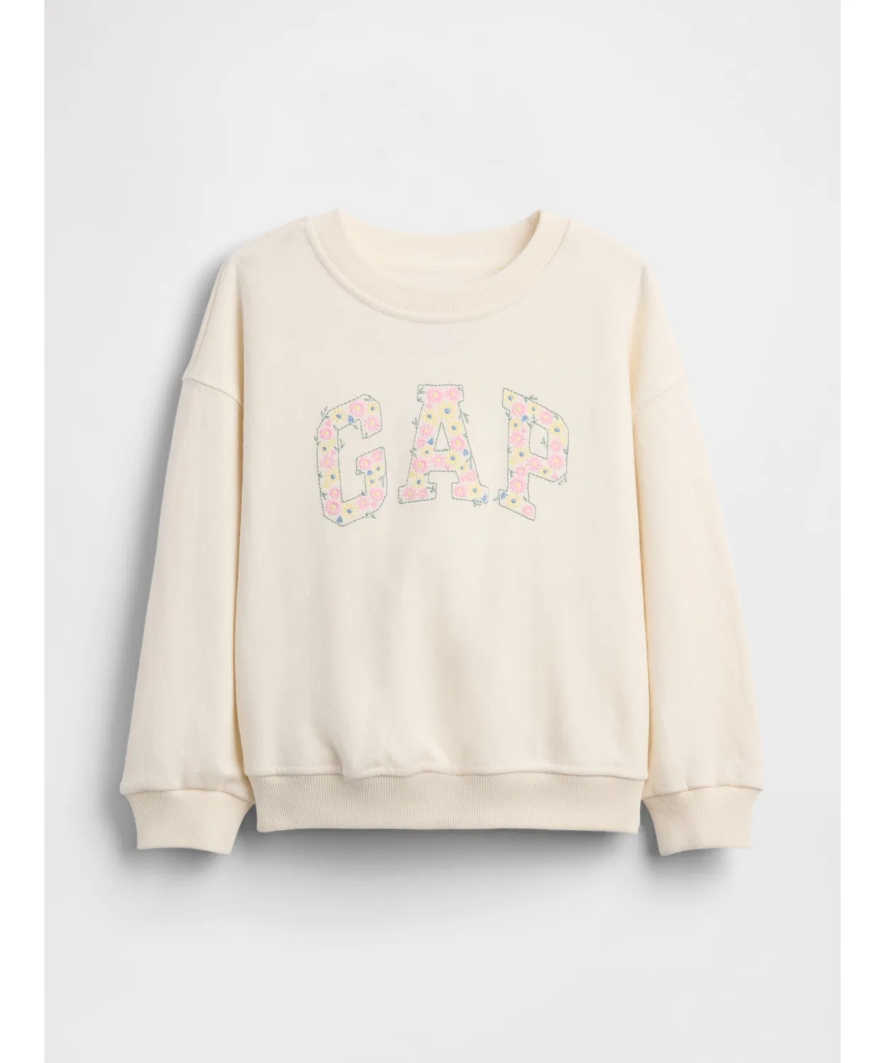 Детский свитшот с длинным рукавомVintage Soft French Terry GAP, Ivory