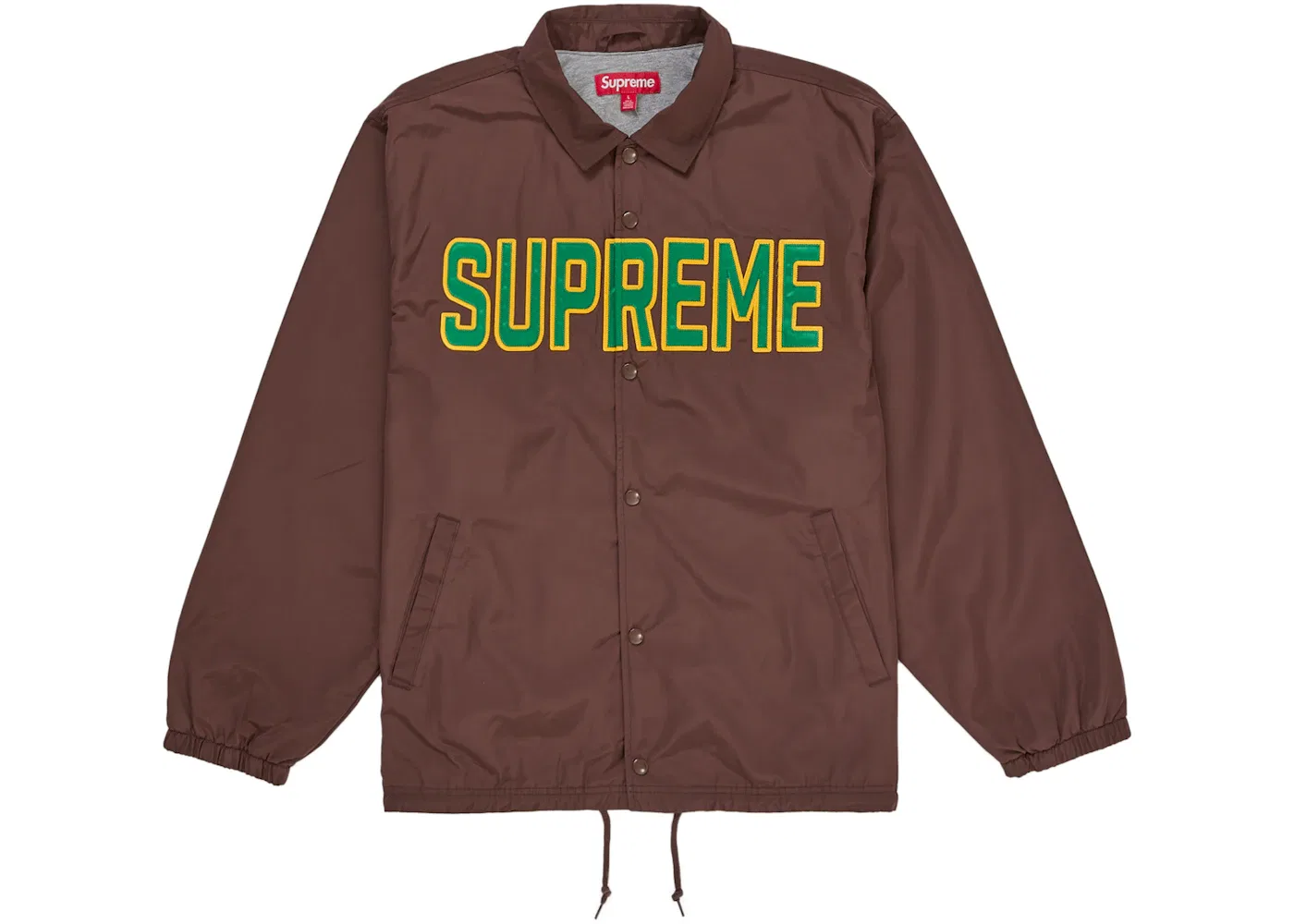 Мужская куртка-тренч с принтом Supreme Spellout, Brown