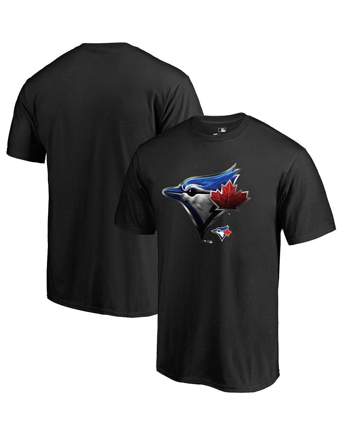 

Мужская фирменная черная футболка с логотипом toronto blue jays midnight mascot Fanatics, черный