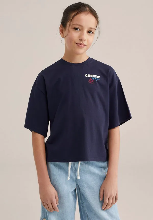 Футболка с принтом We Fashion, Dark Blue — фото 2