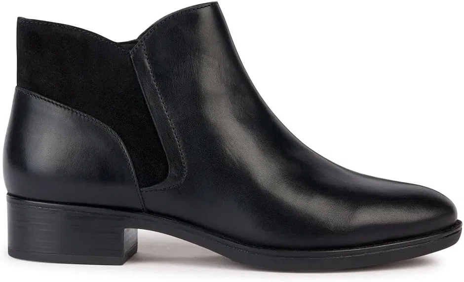 Детские ботинки для девочек с щиколоткой Geox D Felicity, Black — фото 4