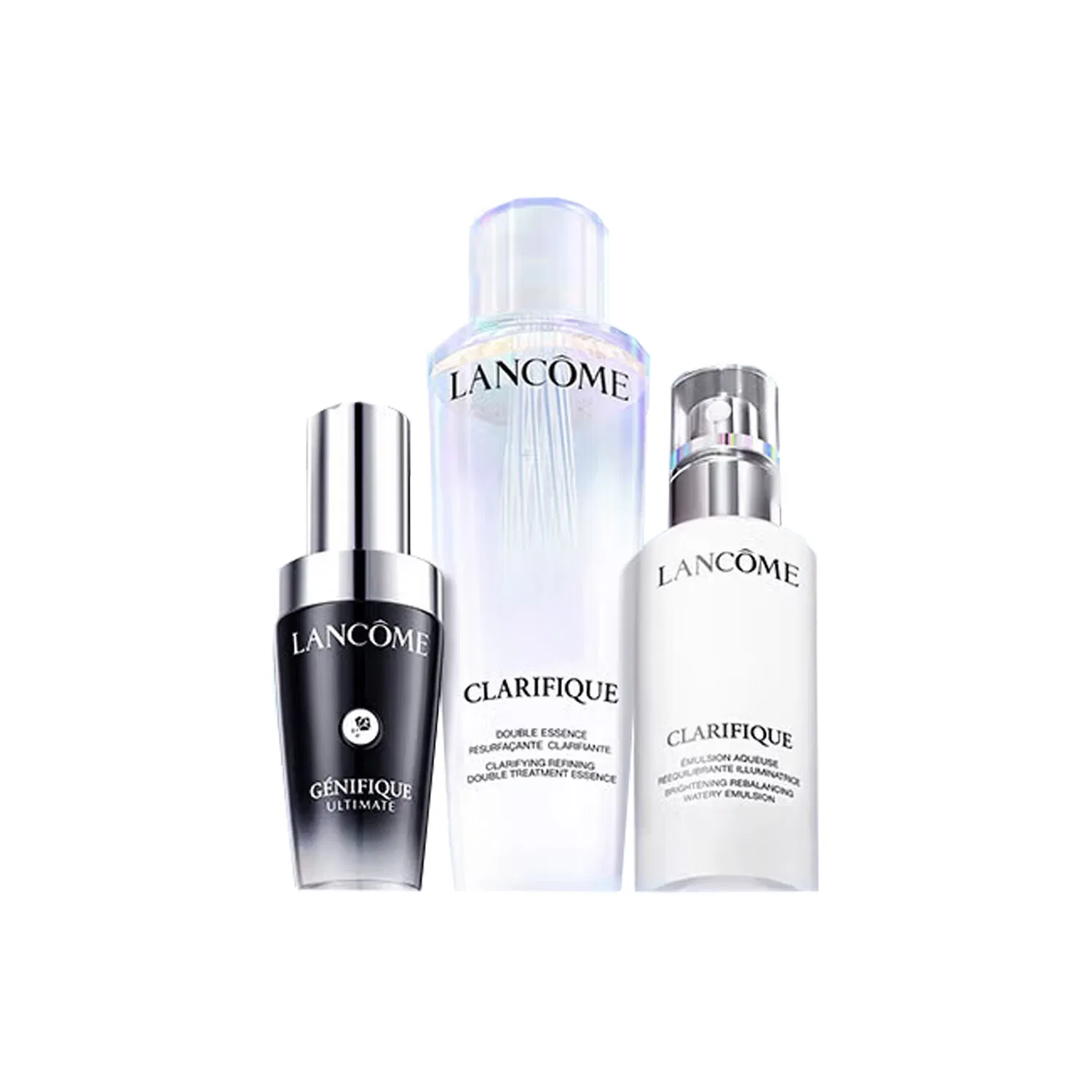 Набор косметики для ухода за кожей с сывороткой Little Black Bottle, тонером Aurora Water и лосьоном Aurora Lotion, LANCOME, 30 мл+150 мл+75 мл