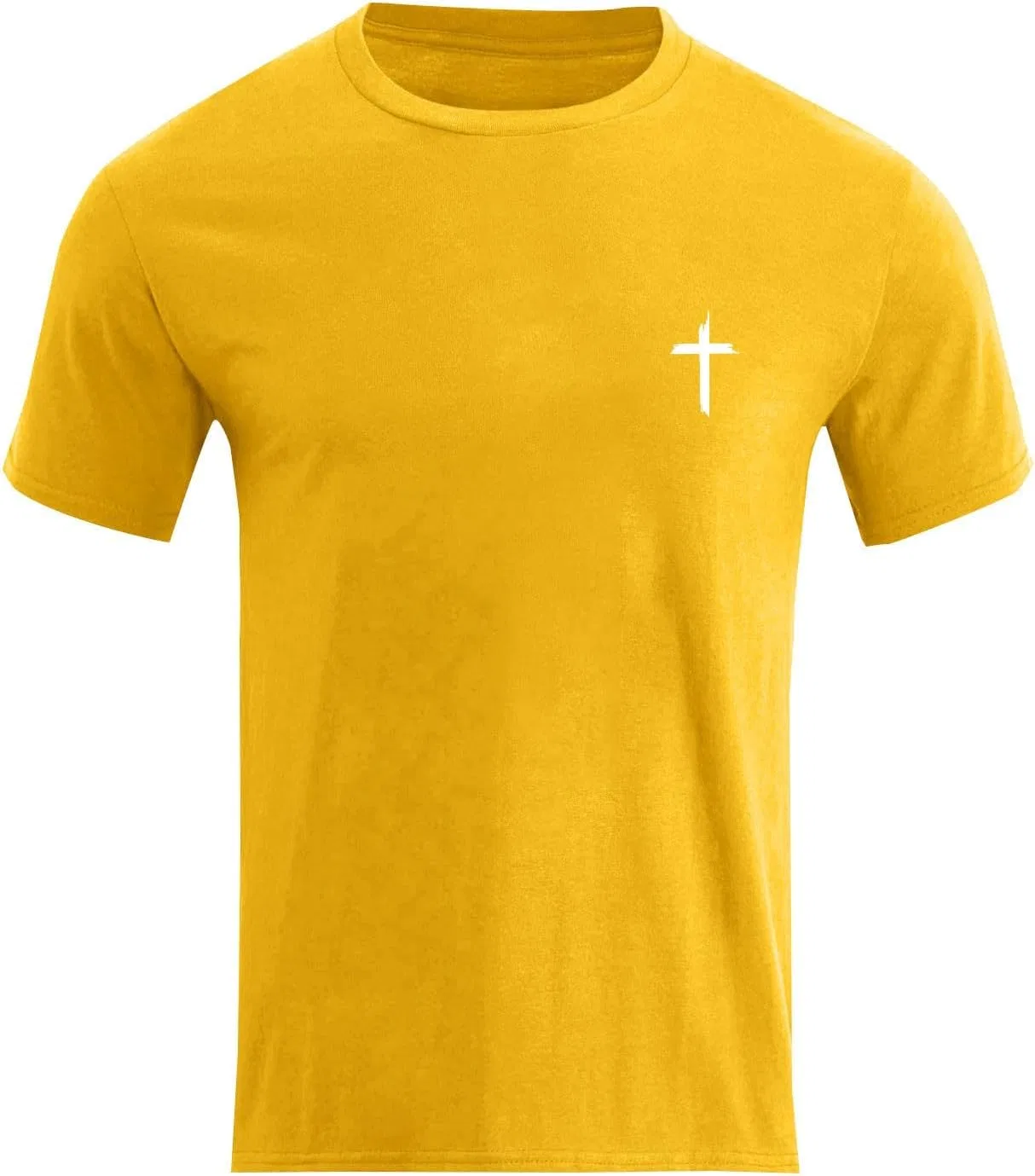 Мужская футболка с принтом пальмы, короткий рукав, Casual, Yellow — фото 4
