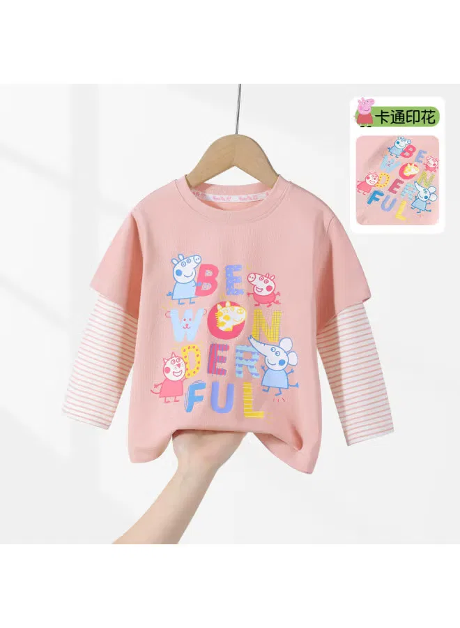 Футболка с длинным рукавом Peppa Pig, пыльно-розовый — фото 2
