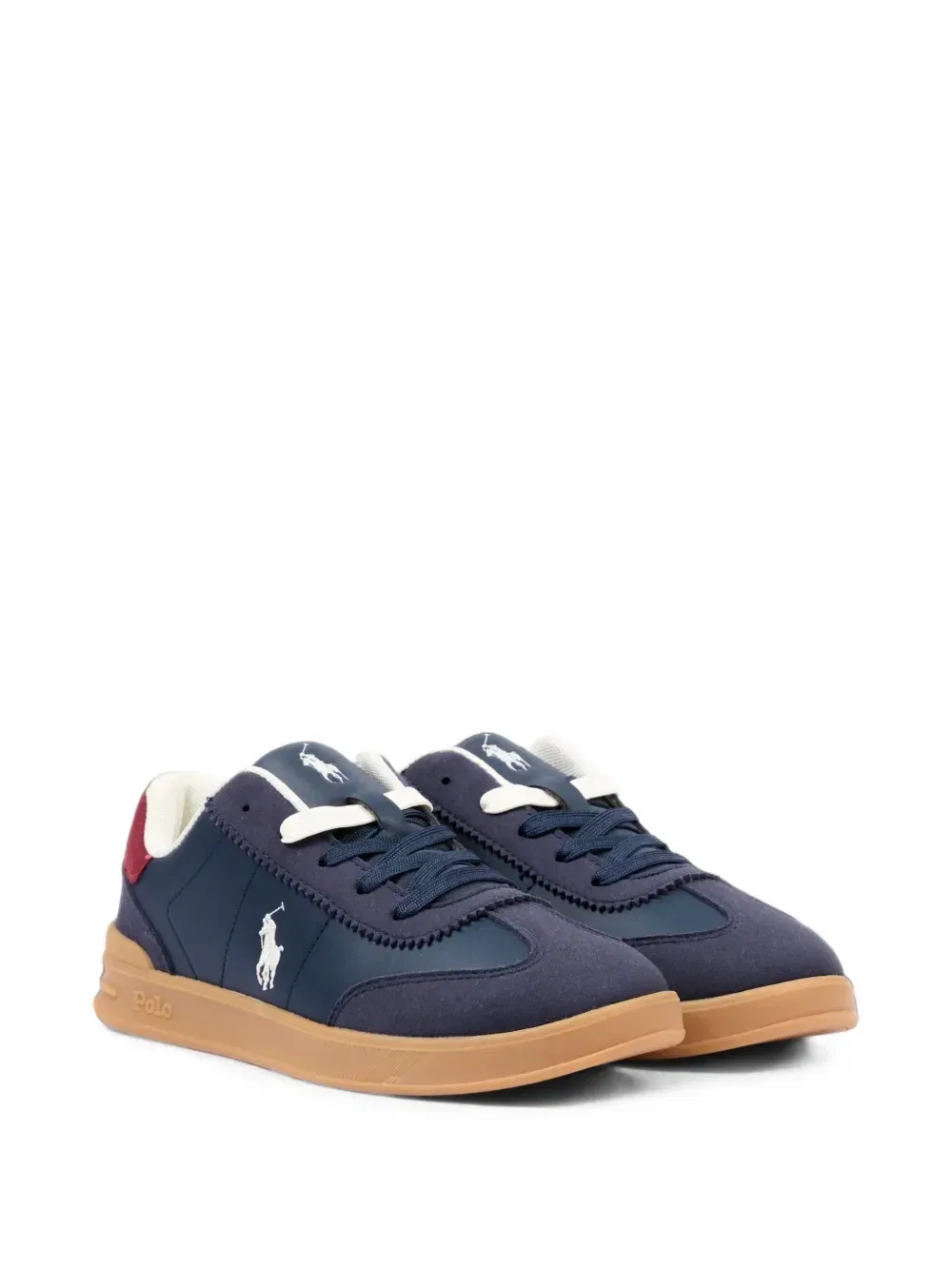 Кроссовки с вышитым пони POLO RALPH LAUREN KIDS, синий