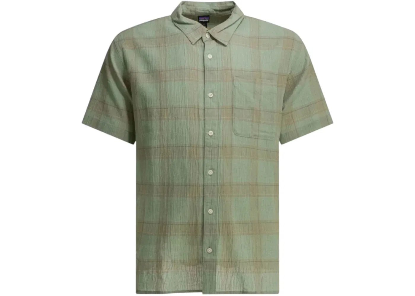 Мужская рубашка с принтом Patagonia M'S A/C Casual Shirt, зеленый