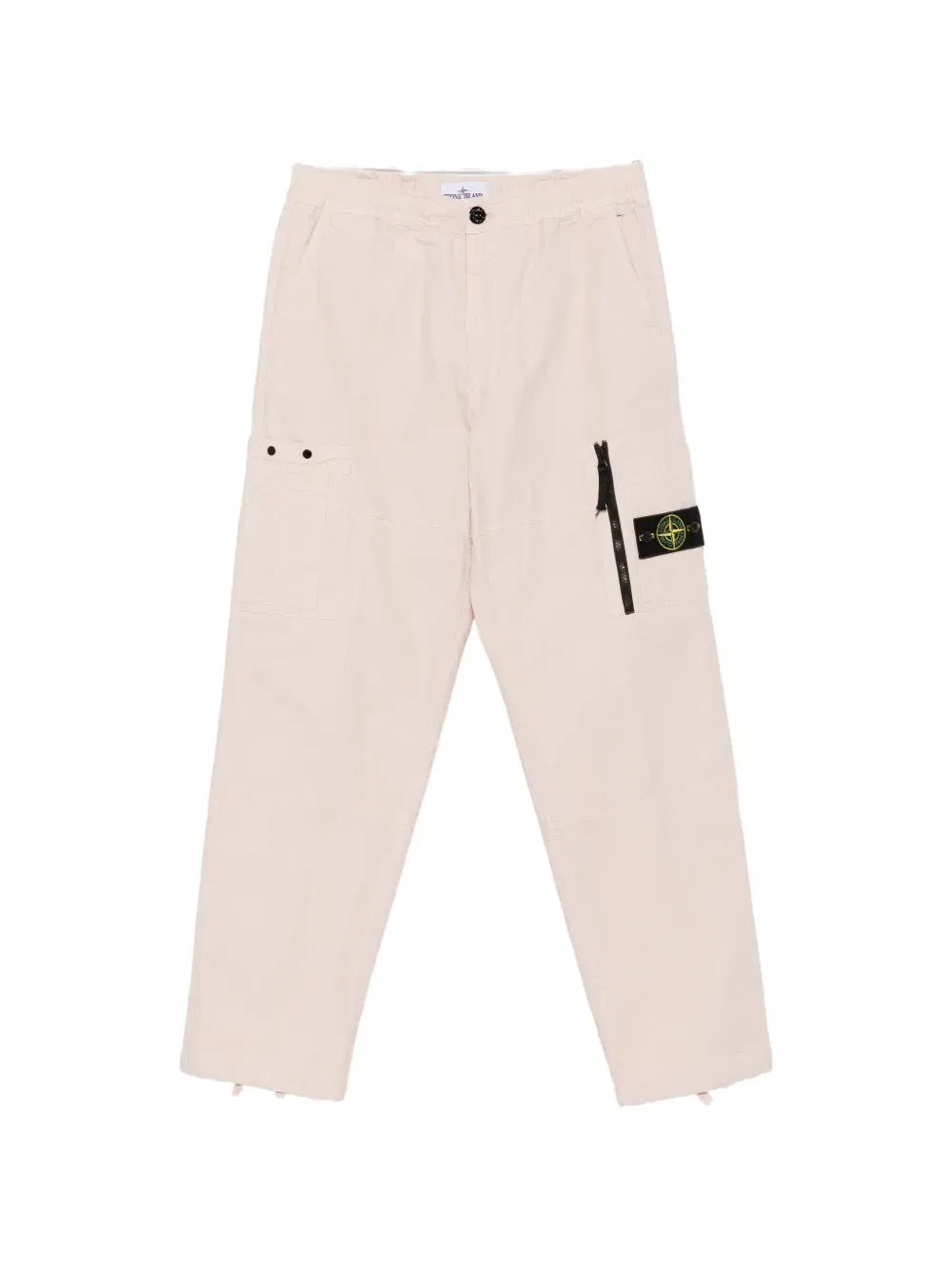Свободные хлопковые брюки карго с нашивкой-логотипом Stone Island, розовый