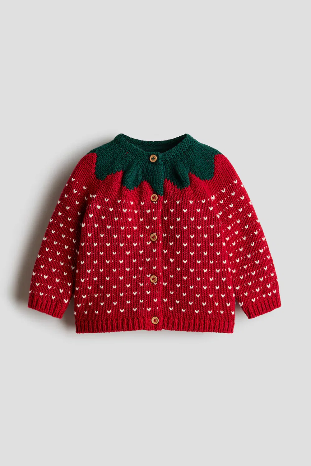 Хлопковый кардиган H&M, Rot/Erdbeere