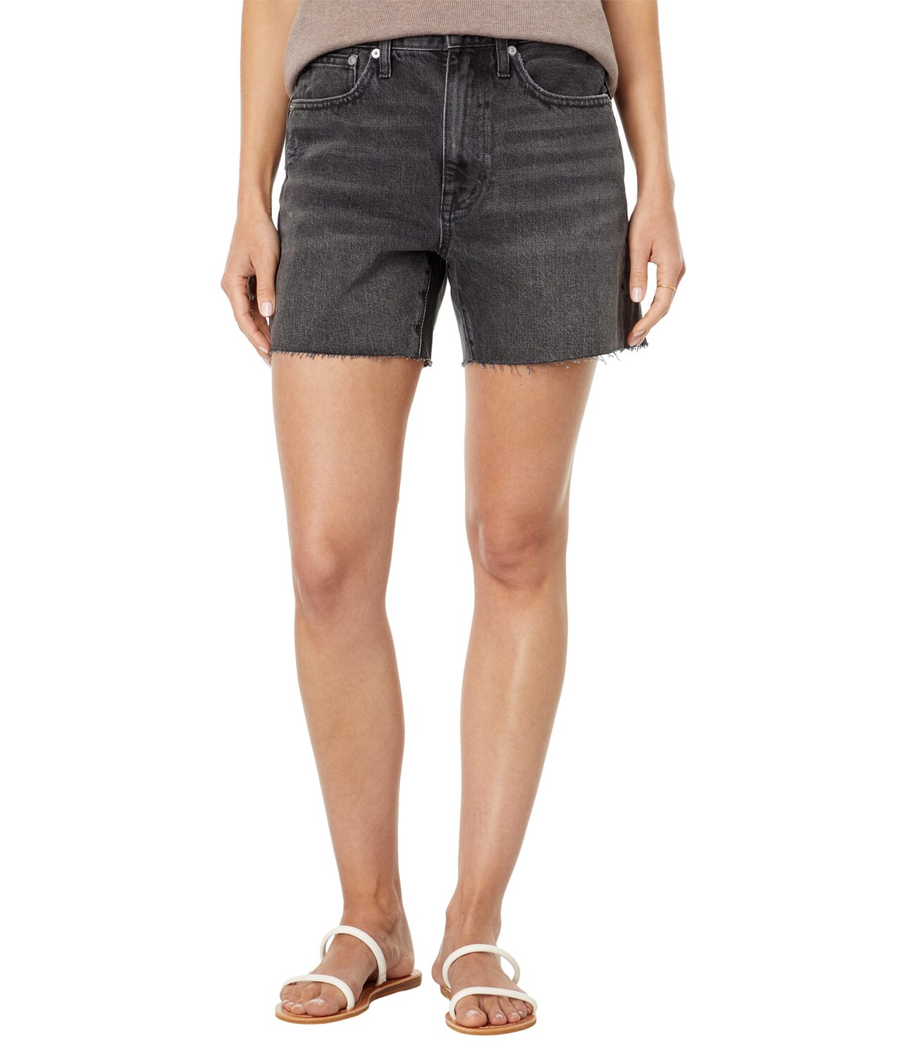 

Шорты Madewell, Relaxed Mid-Length Denim Shorts in Bradbrook Wash