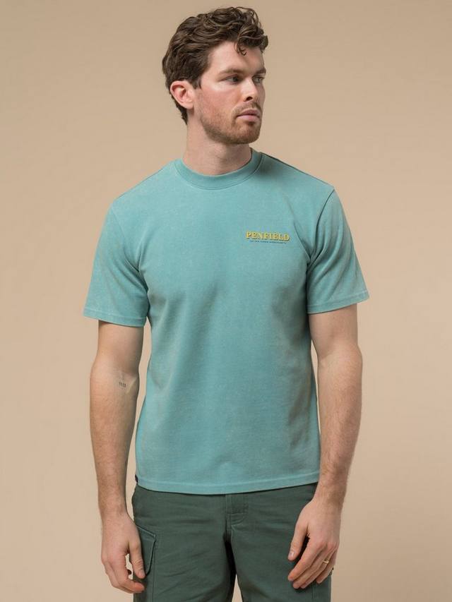 

Футболка с графическим принтом в виде сцены с китом Penfield, Dusty Turquoise