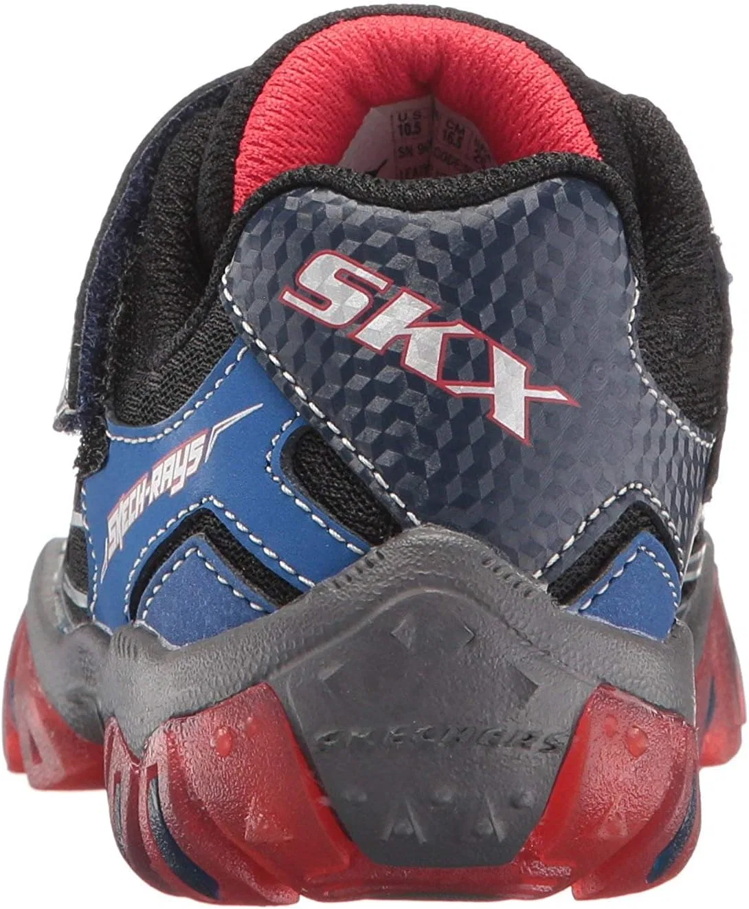 Детские кроссовки для мальчиков Street Lightz 2.0-90561l Skechers, Navy/Red — фото 3