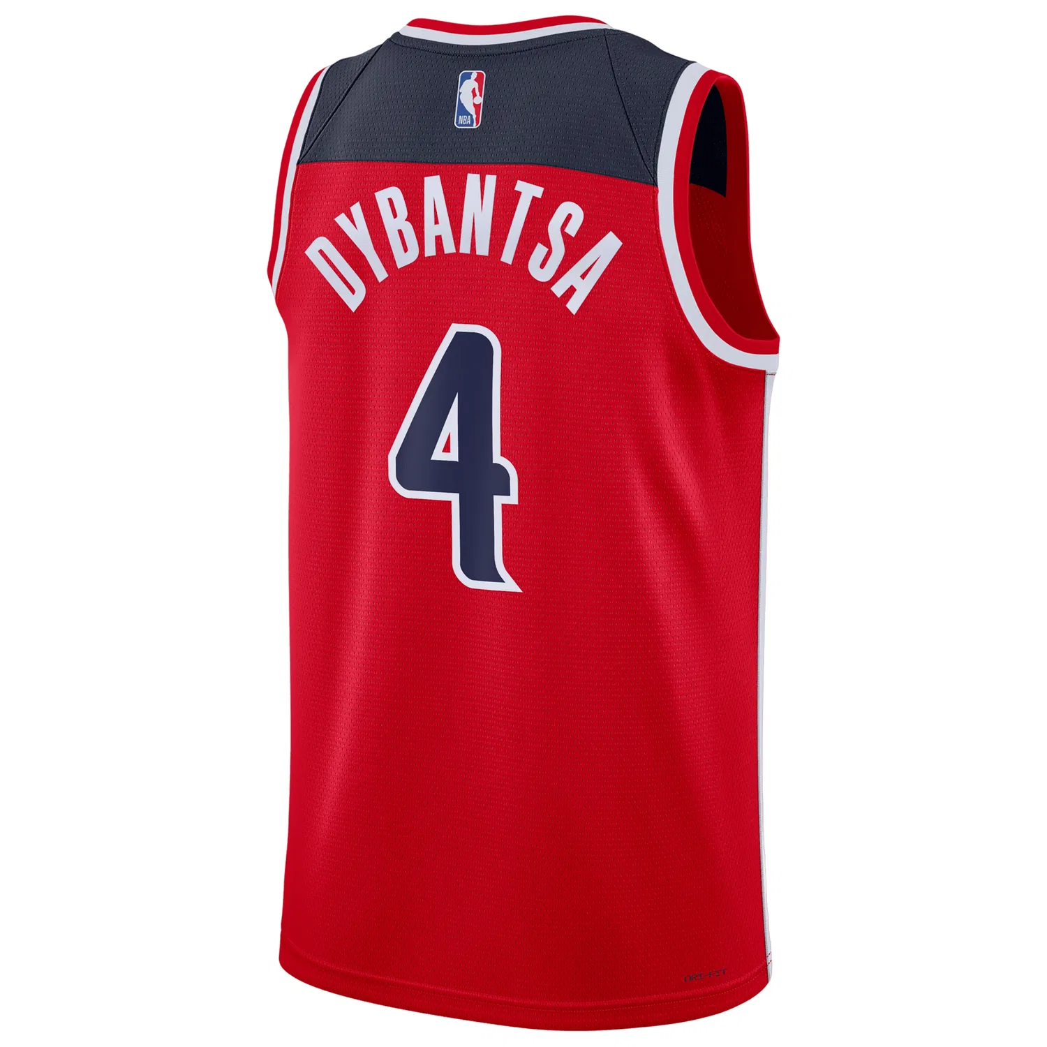 Мужская игровая майка NBA AJ Dybantsa Washington Wizards Icon Edition Dri-FIT Swingman Jersey 'University Red' Nike, University Red — фото 2