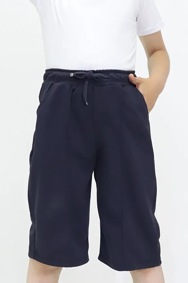 Детские шорты для девочек с широкой штаниной Cmc, Navy Blue — фото 3