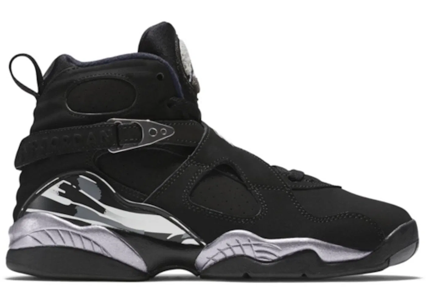 Детские кроссовки Lifestyle Jordan 8 Retro Jordan, Black/White-Light Graphite