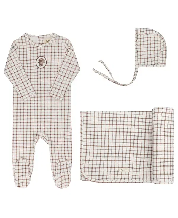 Детский комплект из футера с принтом Take Me Home Set Ely'S & Co., Mauve