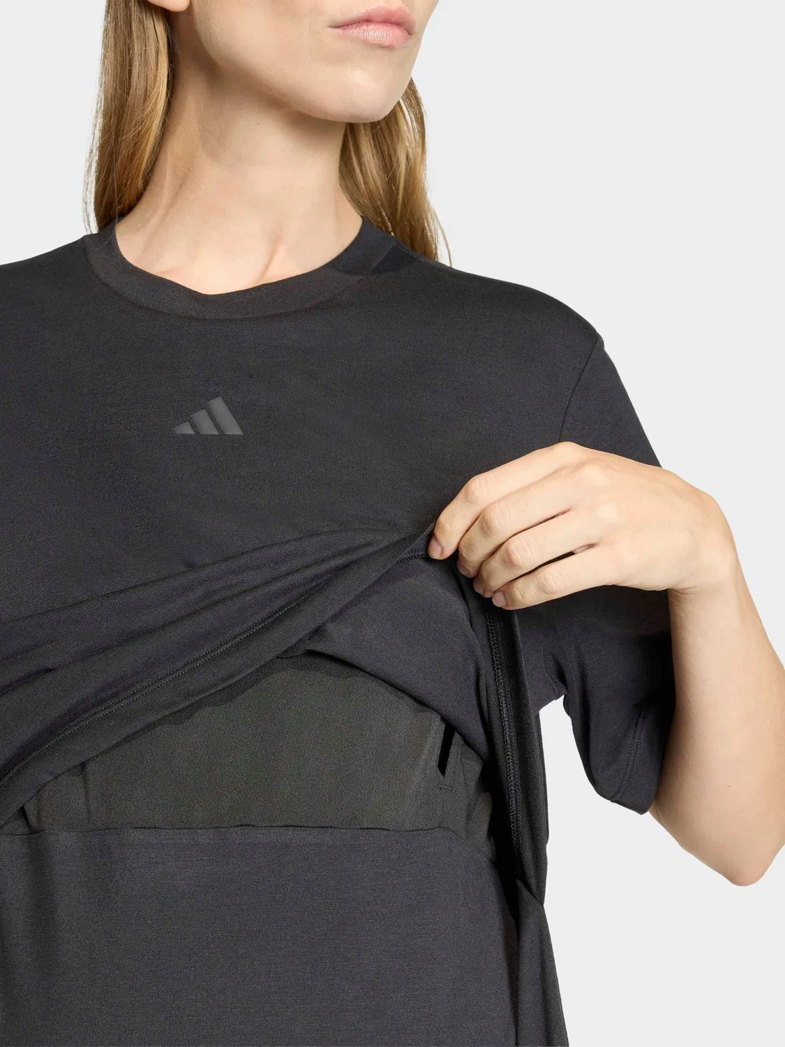 Футболка для тренировок, maternity adidas Black, черный — фото 4
