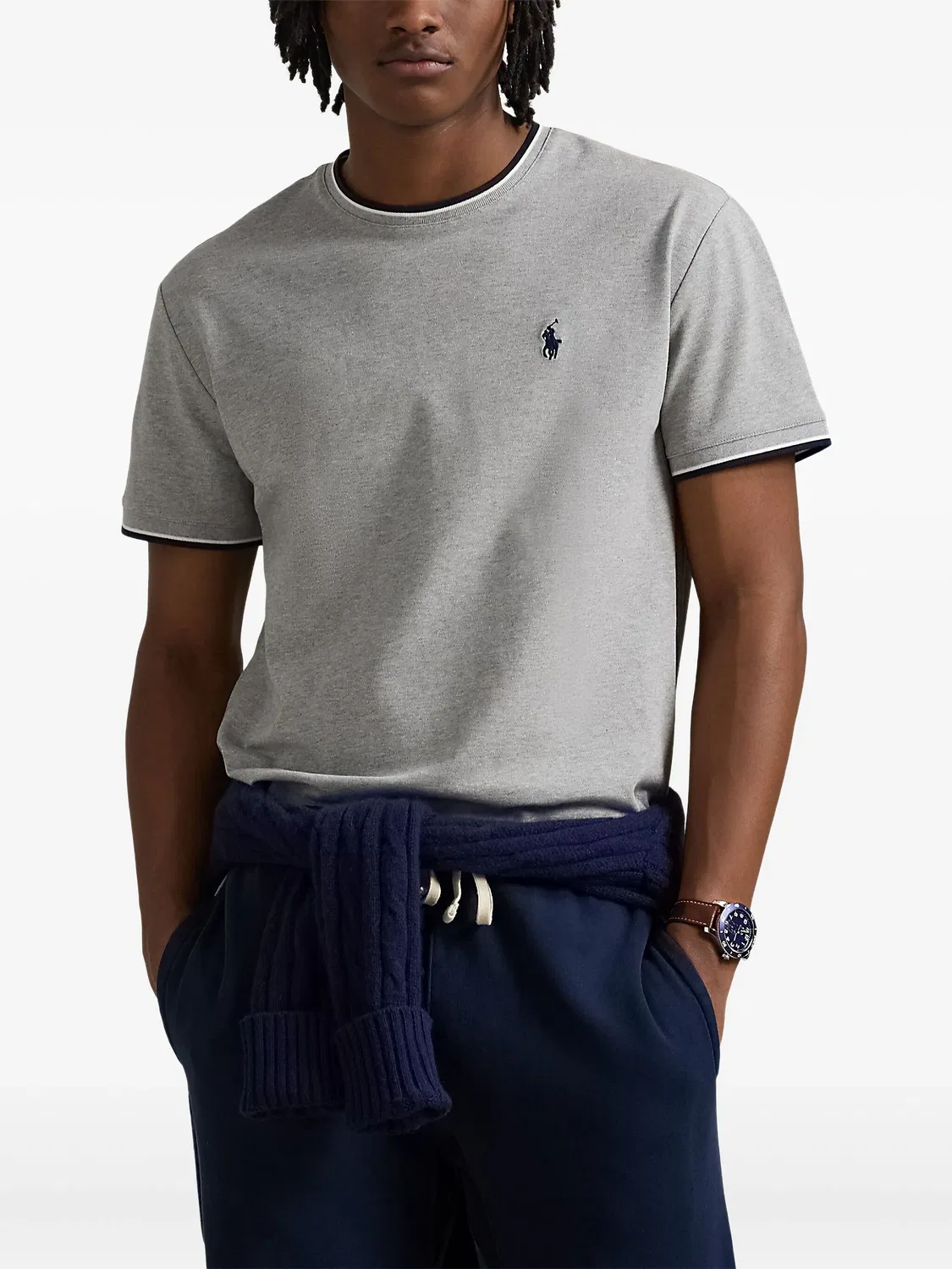 Футболка джерси, серая Polo Ralph Lauren, серый — фото 2