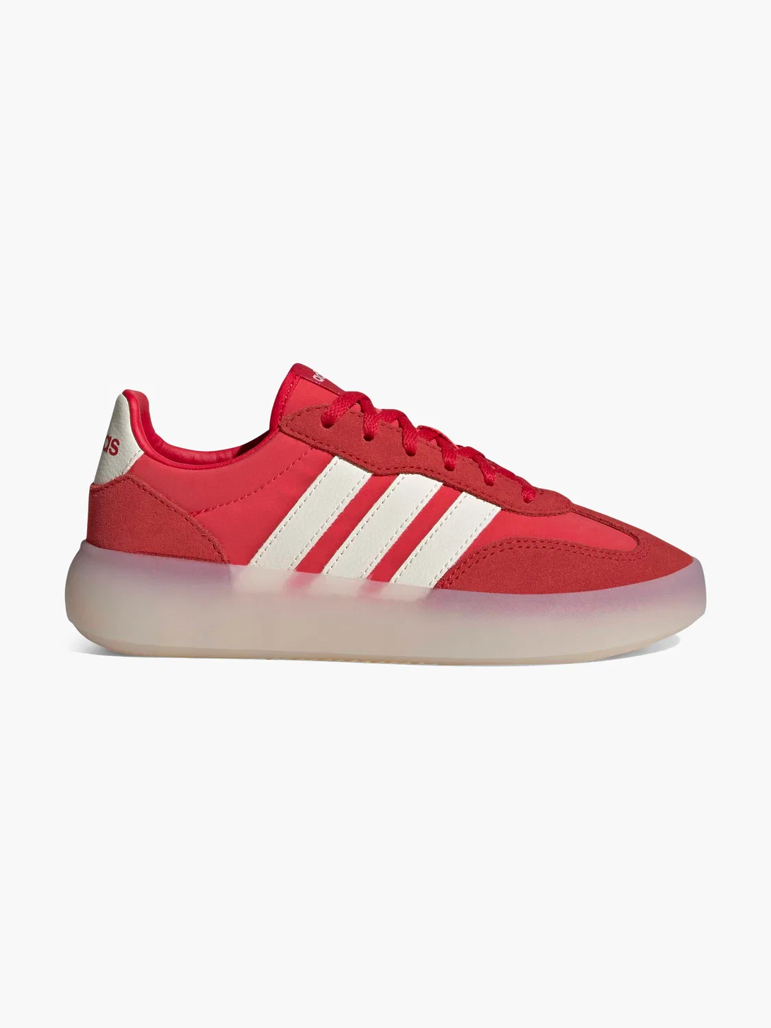 Детские кроссовки на шнуровке Adidas, красный