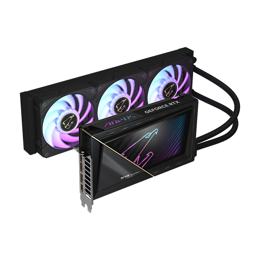 

Видеокарта Gigabyte Aorus RTX 5090D XTREME WATERFORCE, 32 Гб, черный