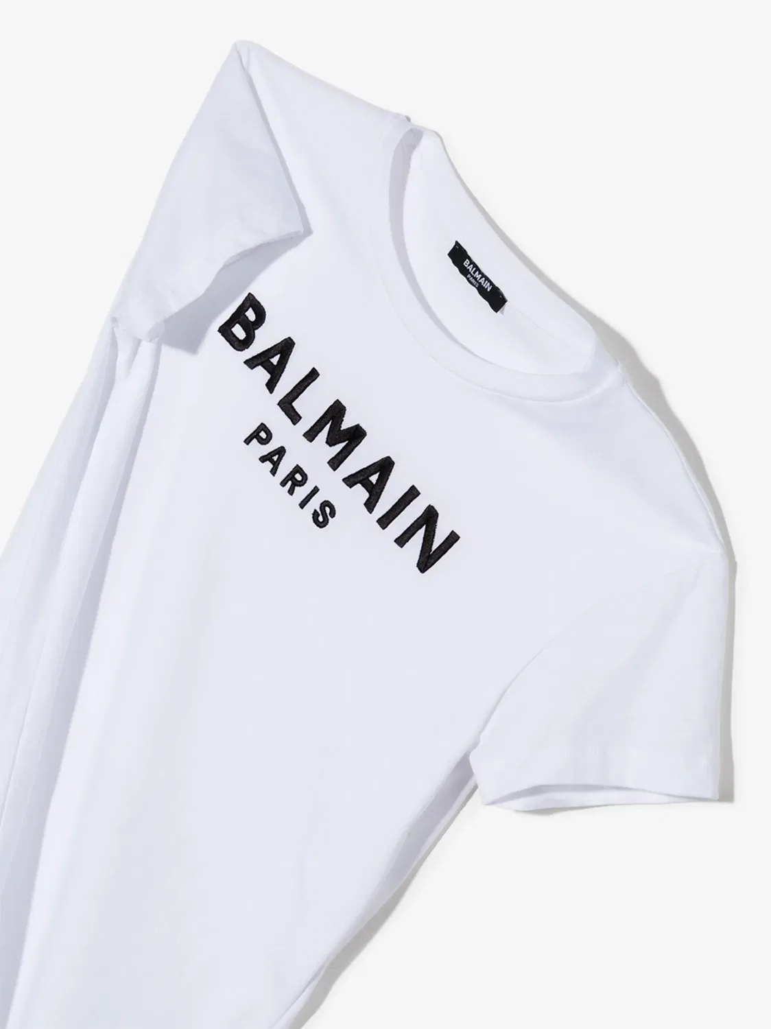 Платье‑футболка с логотипом TEEN Balmain, белый — фото 4