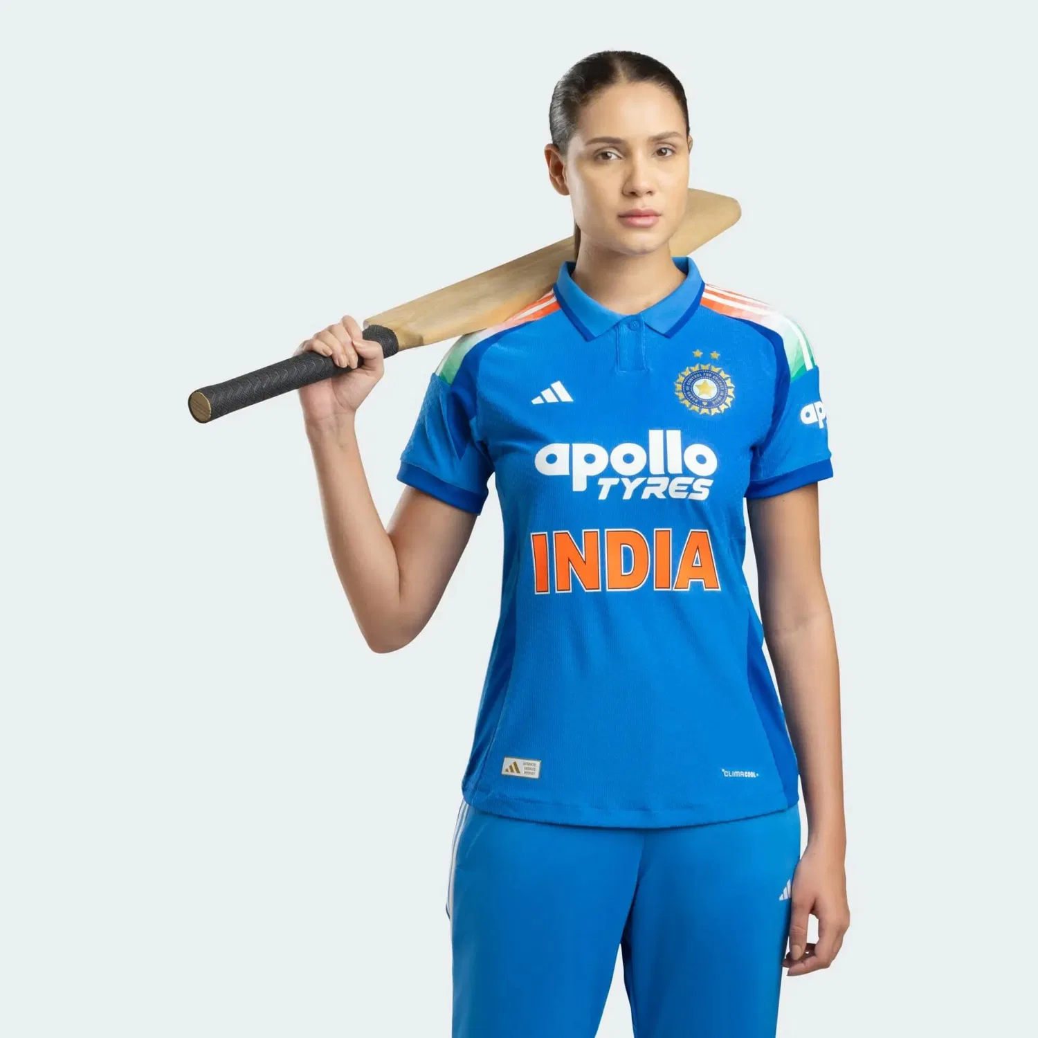 Мужская футболка с технологией Climacool+ Индия Cricket ODI Adidas, Blau — фото 3