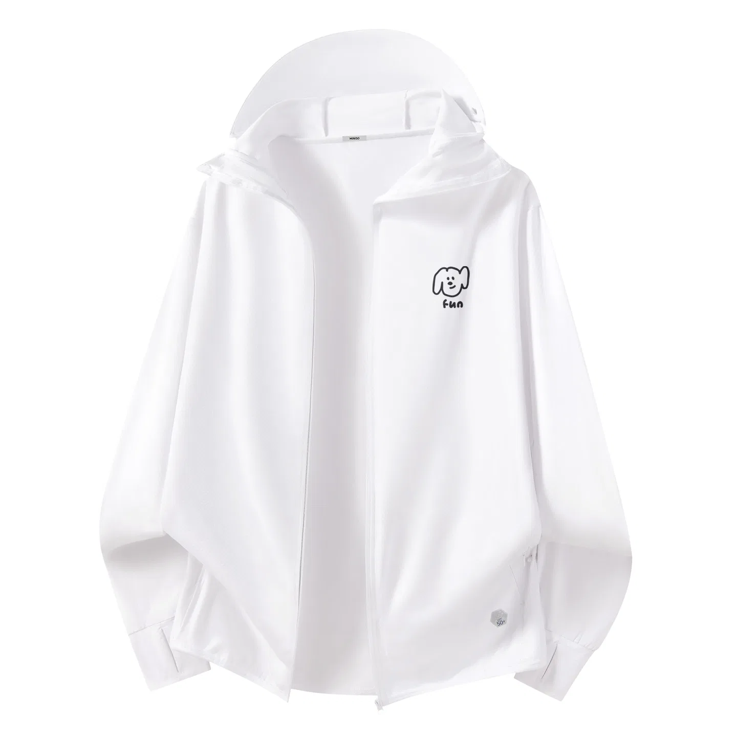 Детская куртка с защитой от солнца MINISO, White (Ma Xiu Dog Journal Chest Logo)