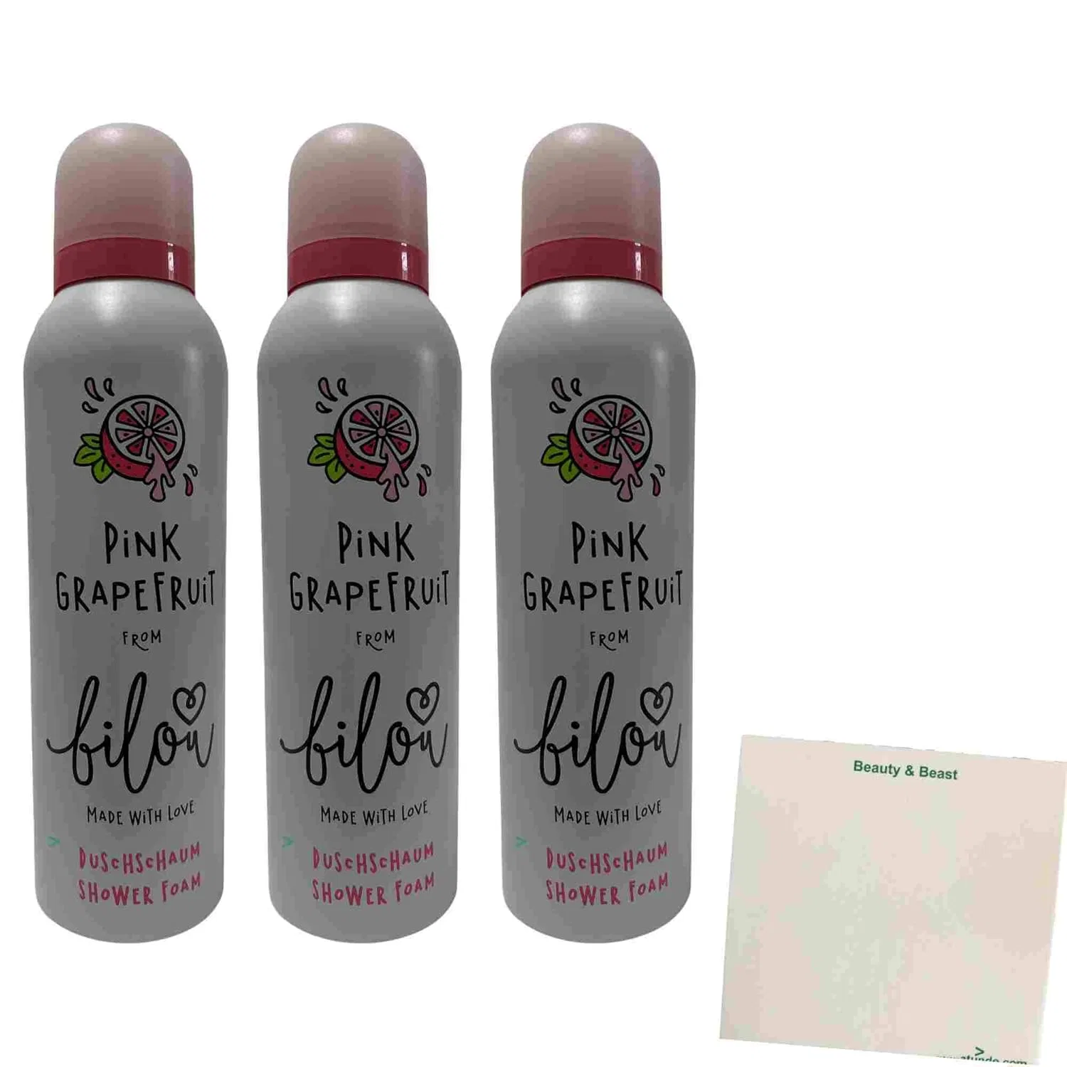 Пена для душа Pink Grapefruit, usy, набор 3 x 200 мл