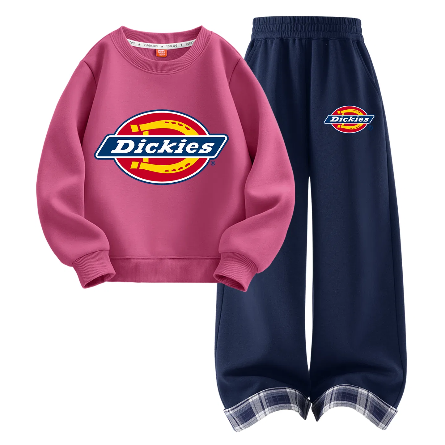 Детский комплект из футеры с капюшоном Dickies, Taro Purple/K Navy Blue — фото 3