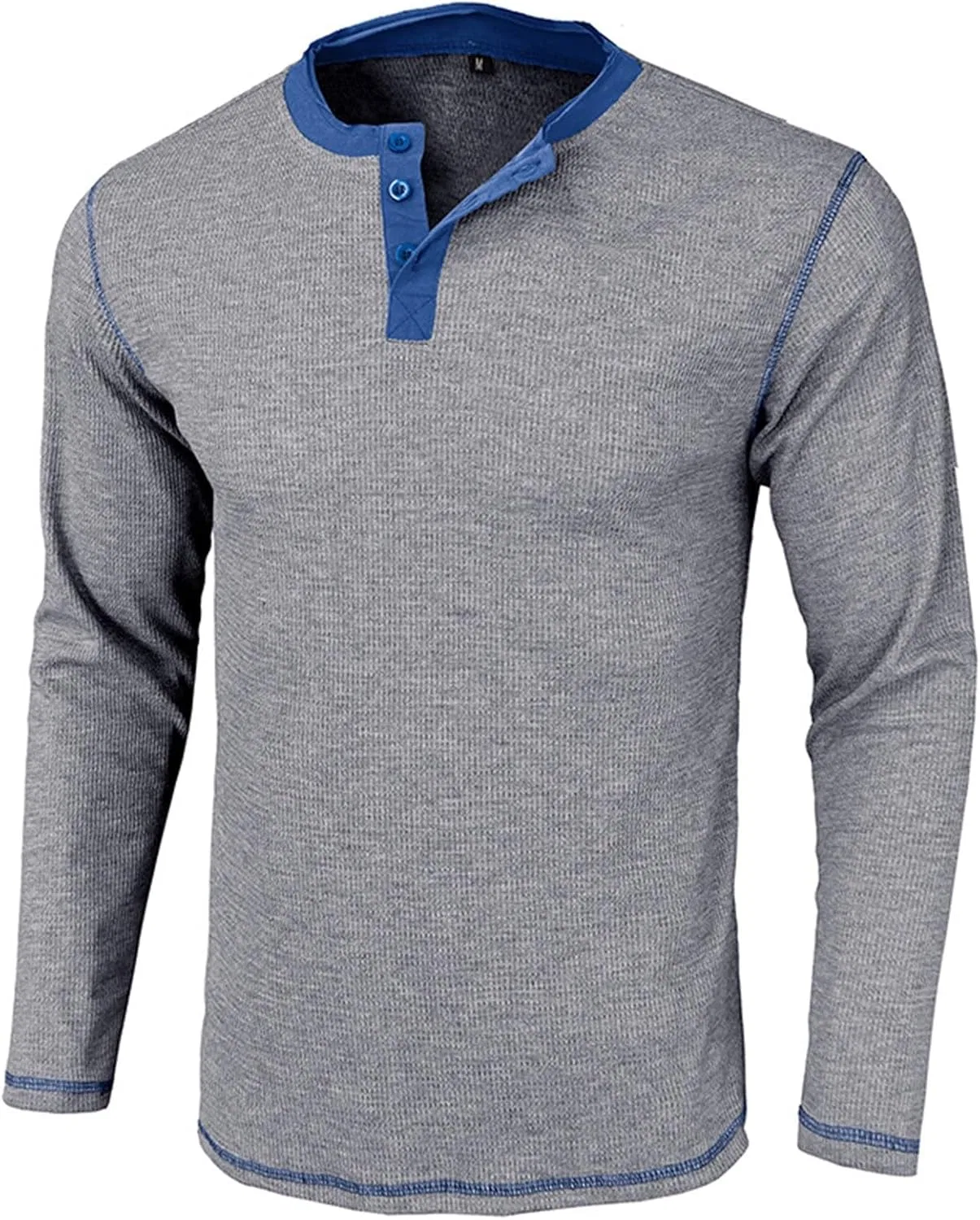 Мужская легкая футболка с воротником Slim Fit, Gray — фото 2