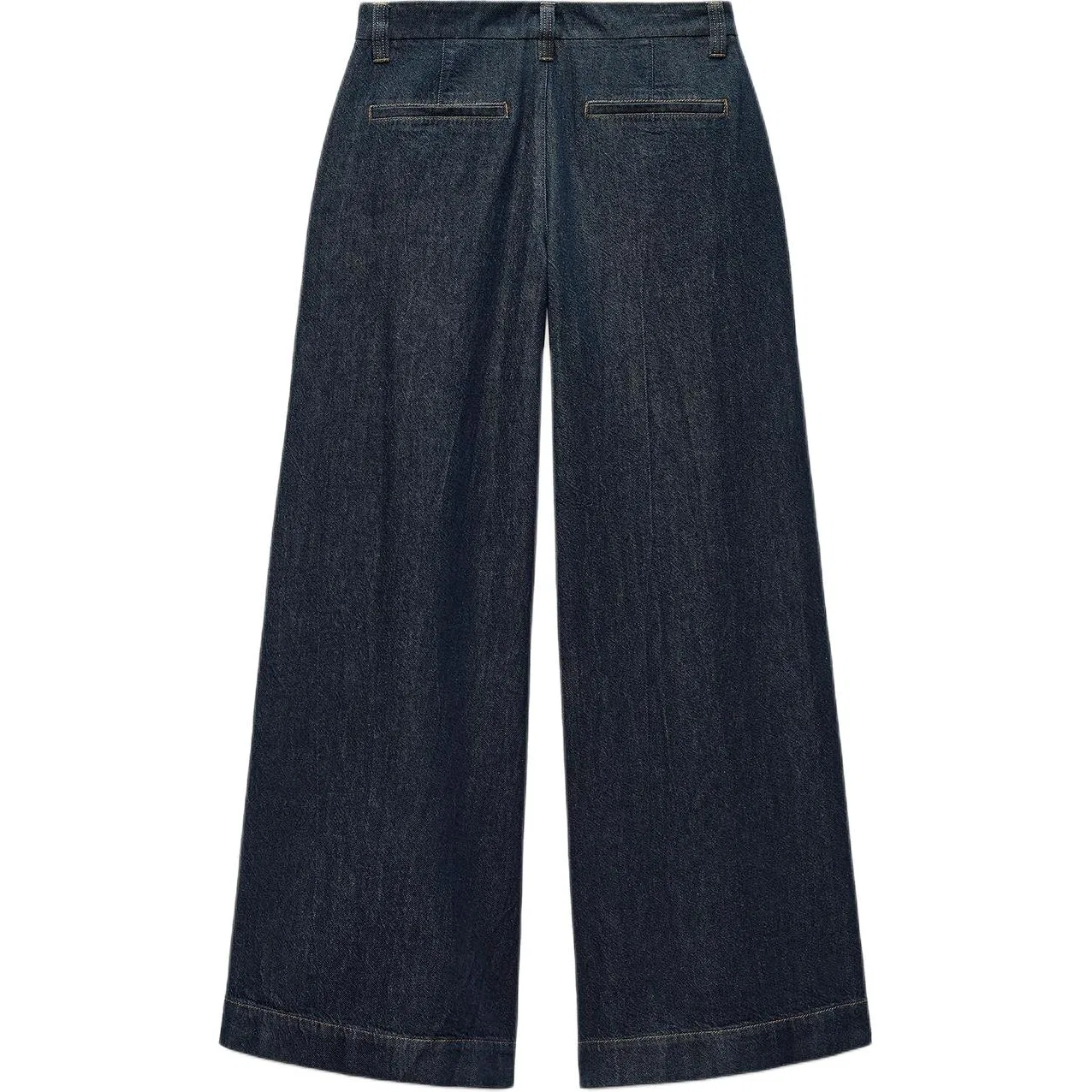 Женские джинсы свободного кроя с широкими штанинами Dark Blue ZARA, Dark Blue — фото 3