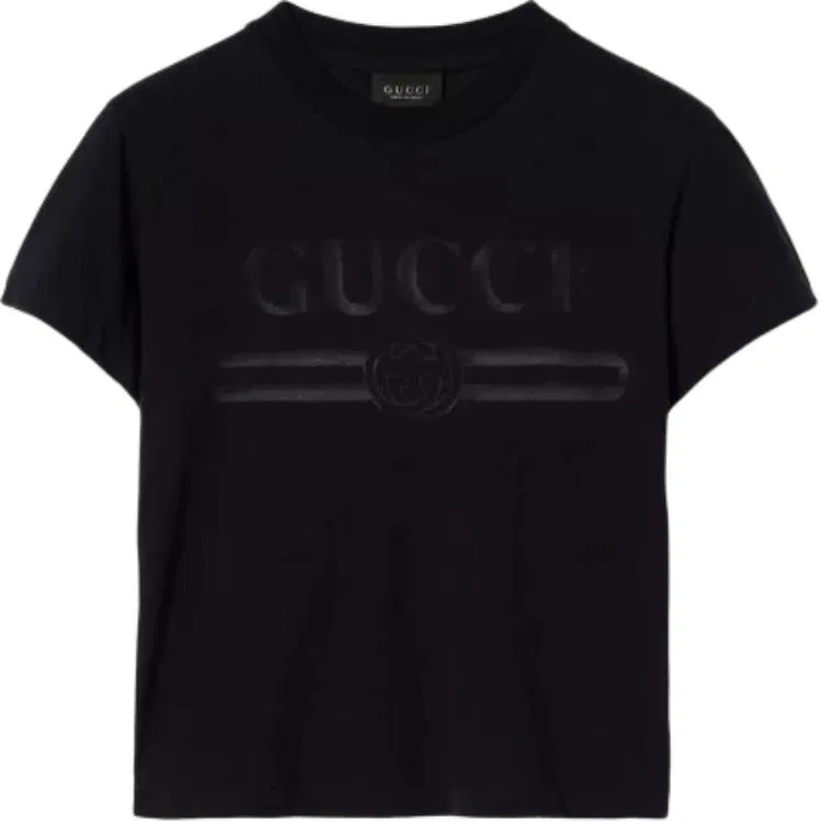 Женская футболка с круглым вырезом GUCCI, Red — фото 4