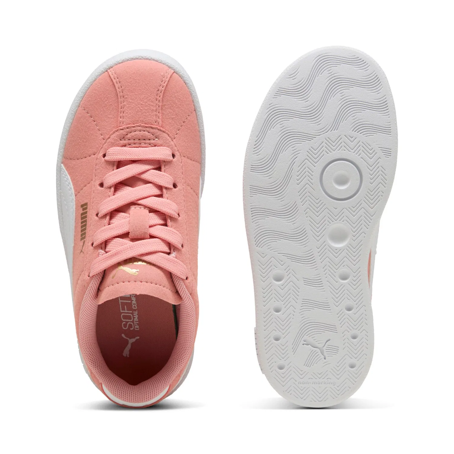 Детские кроссовки с элементами футбольного стиля PUMA, Pink Fruit/White — фото 4