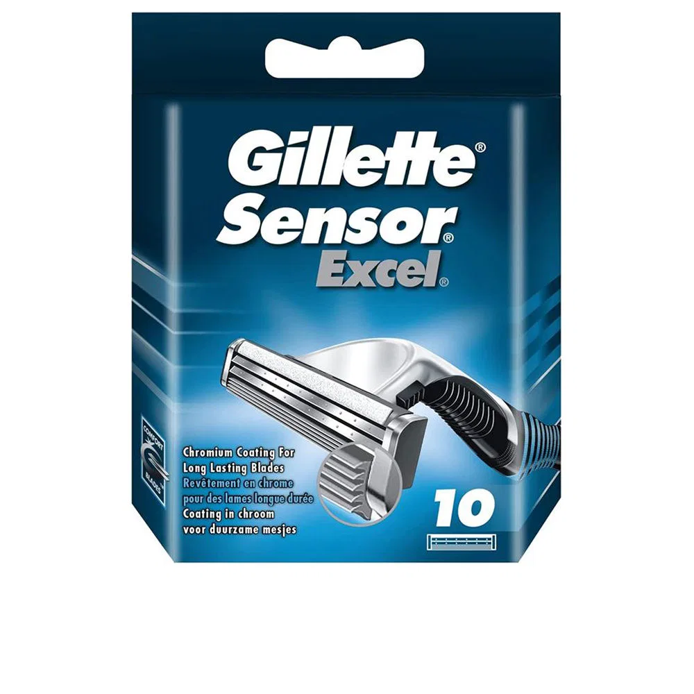 Сменные лезвия для бритвы Gillette Sensor Excel, 10 шт