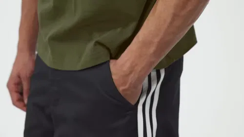 Мужские брюки со складками 3 Stripes Pleated Pants Adidas Originals, черный — фото 2
