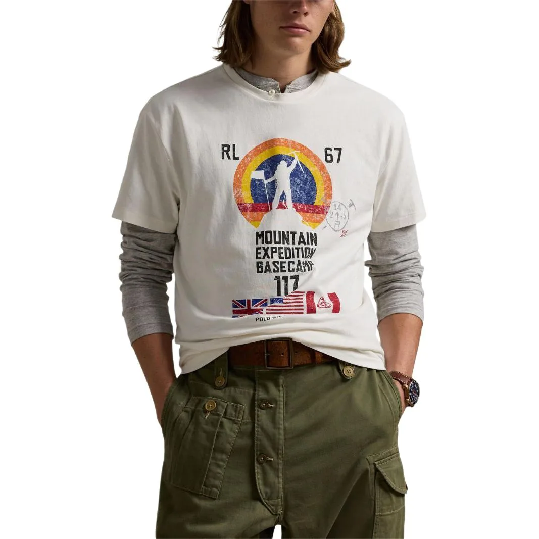 Футболка с принтом Polo Ralph Lauren, белый — фото 4