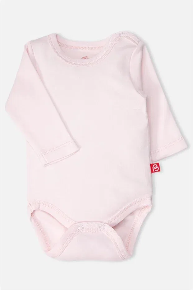 Детское боди с длинным рукавом комплект 5 штук Bebetto, Pink — фото 2