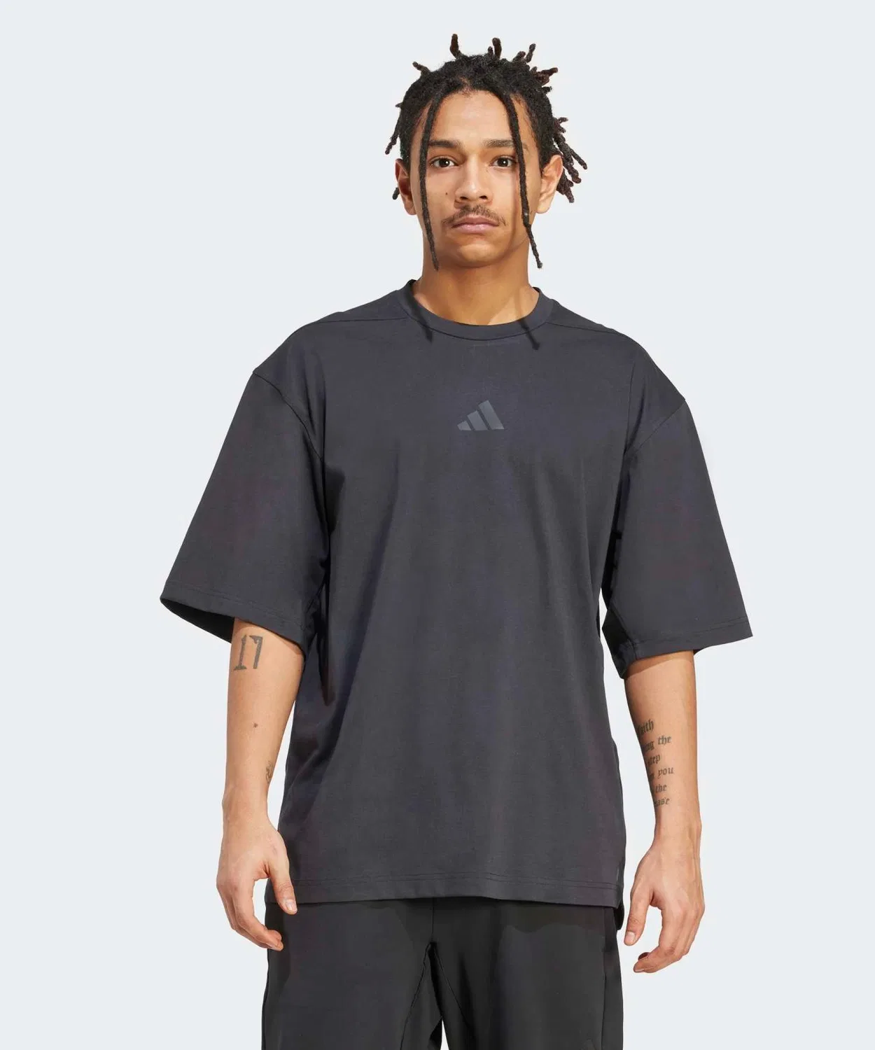 Мужская футболка свободного кроя с коротким рукавом Power Adidas, Black