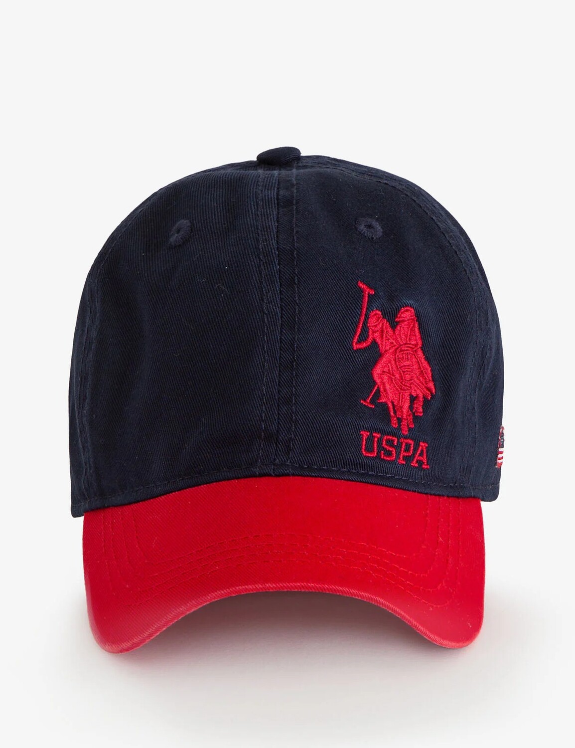 

Бейсболка U.S. Polo Assn. Boys Twill Big Side Logo, темно-синий/красный