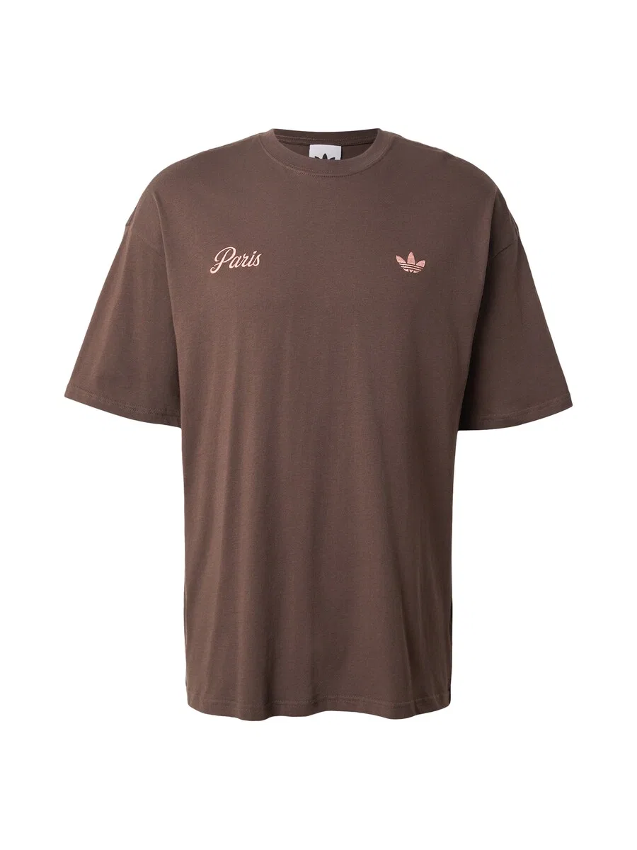 Футболка ADIDAS ORIGINALS 'PARIS' коричневого цвета