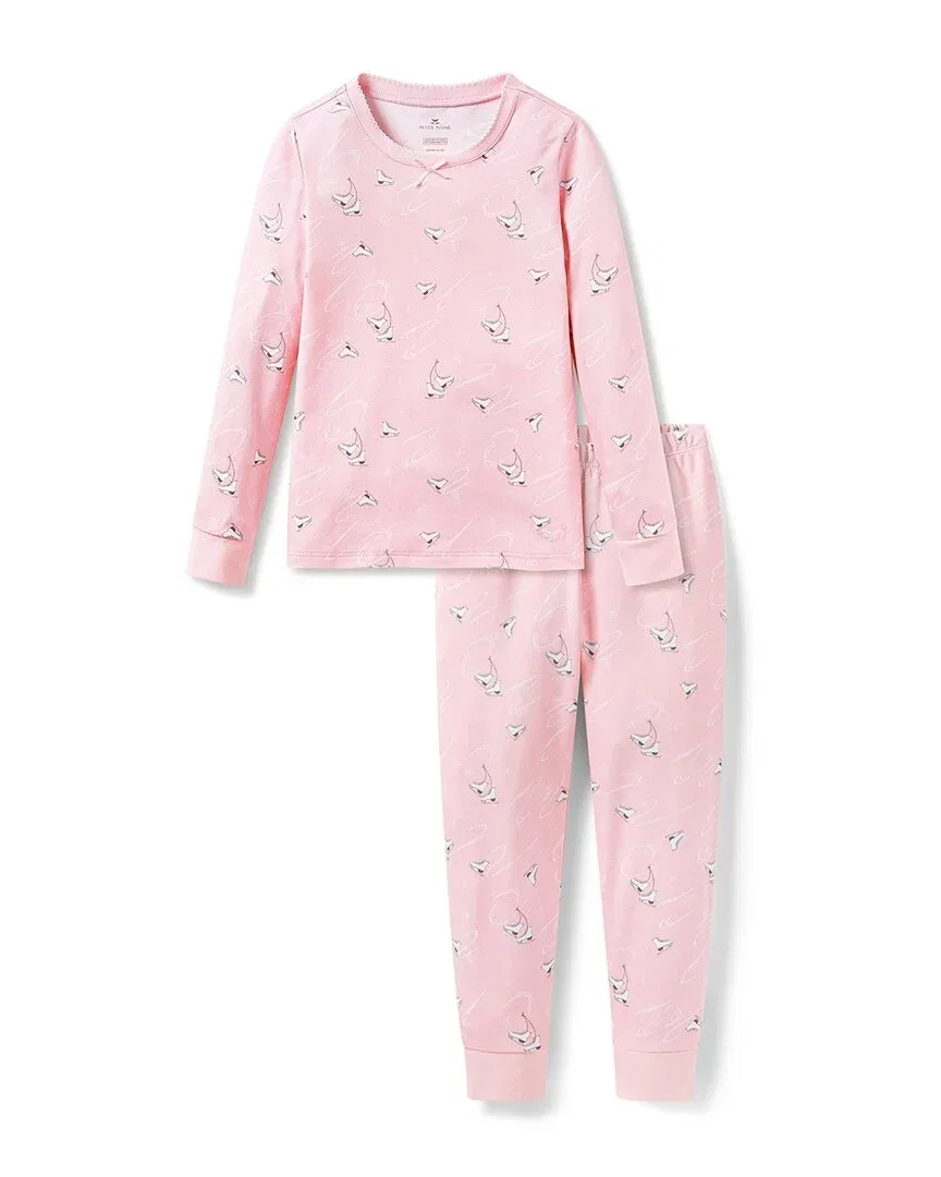 Детский комплект пижамы с длинным рукавом Winter Skates Petite Plume, мультиколор