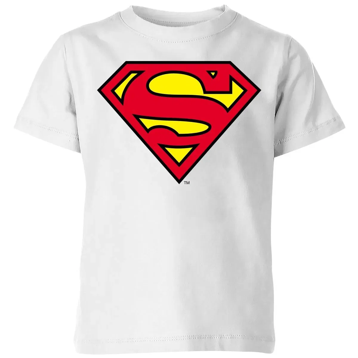 Детская футболка с принтом Superman Shield Zavvi, White